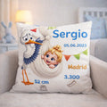 COJÍN INFANTIL CON DATOS NACIMINETO Regalo Personalizado 360
