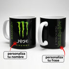 TAZA PORCELANA  MONSTER ENERGY Regalo Personalizado 360