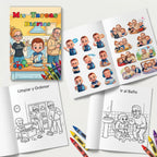 CUENTO PERSONALIZADO MANIPULATIVO COLOREA Y PEGATINAS Regalo Personalizado 360