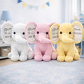 PELUCHE ELEFANTE CON DATOS DE NACIMIENTO Regalo Personalizado 360