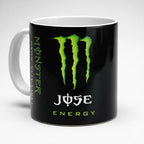 TAZA PORCELANA  MONSTER ENERGY Regalo Personalizado 360