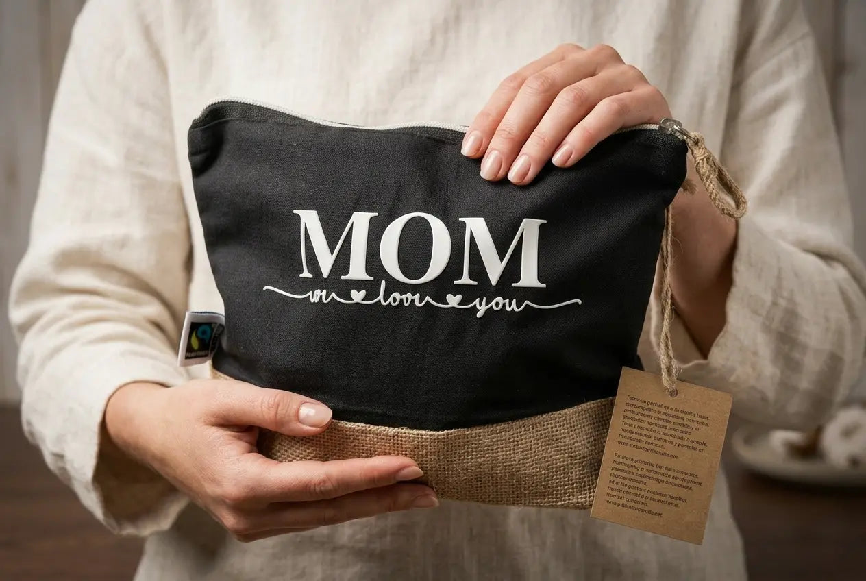 Neceser  " Mama " de algodón orgánico zara