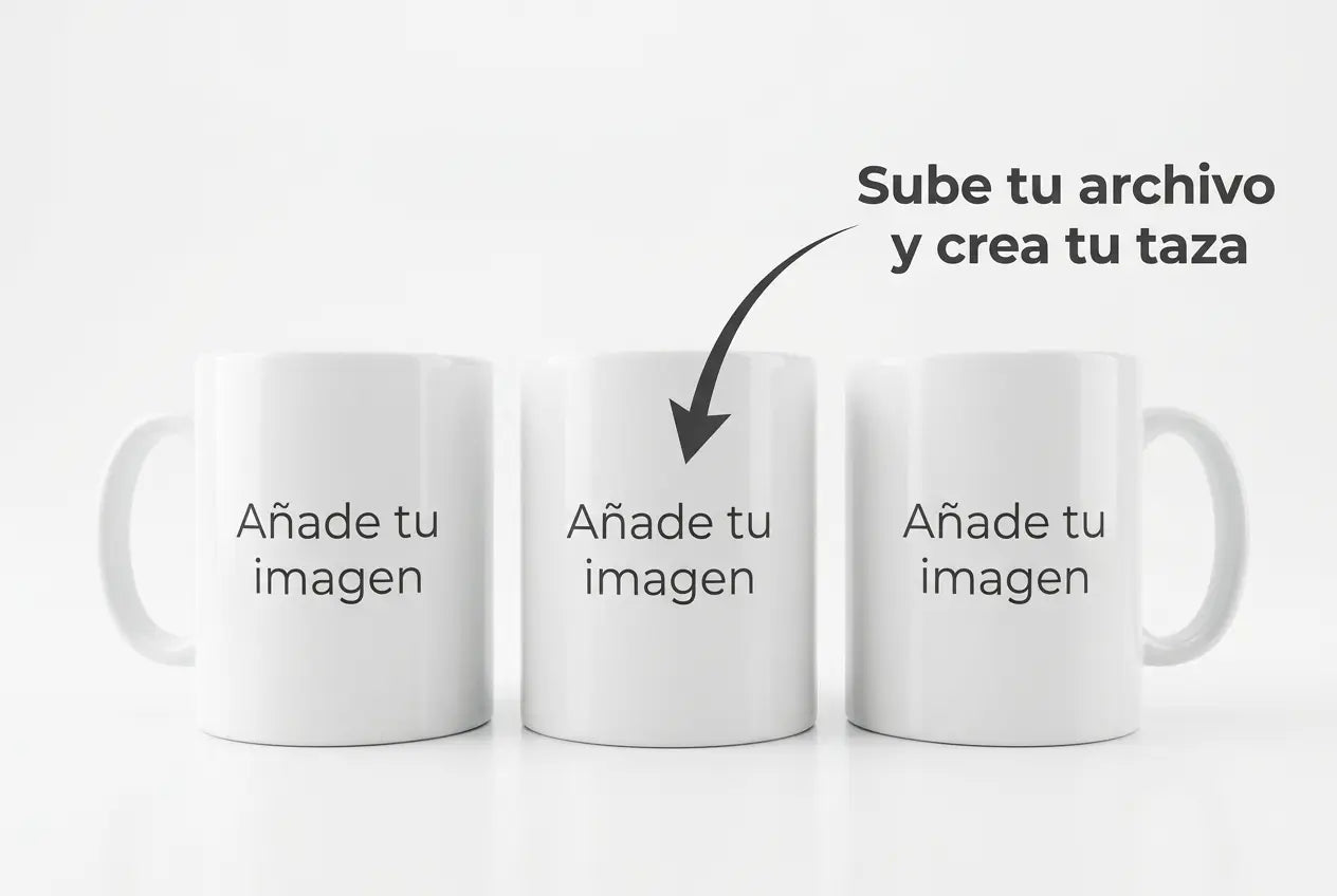 TAZA CARTOON: VER, OIR, CALLAR Regalo Personalizado 360