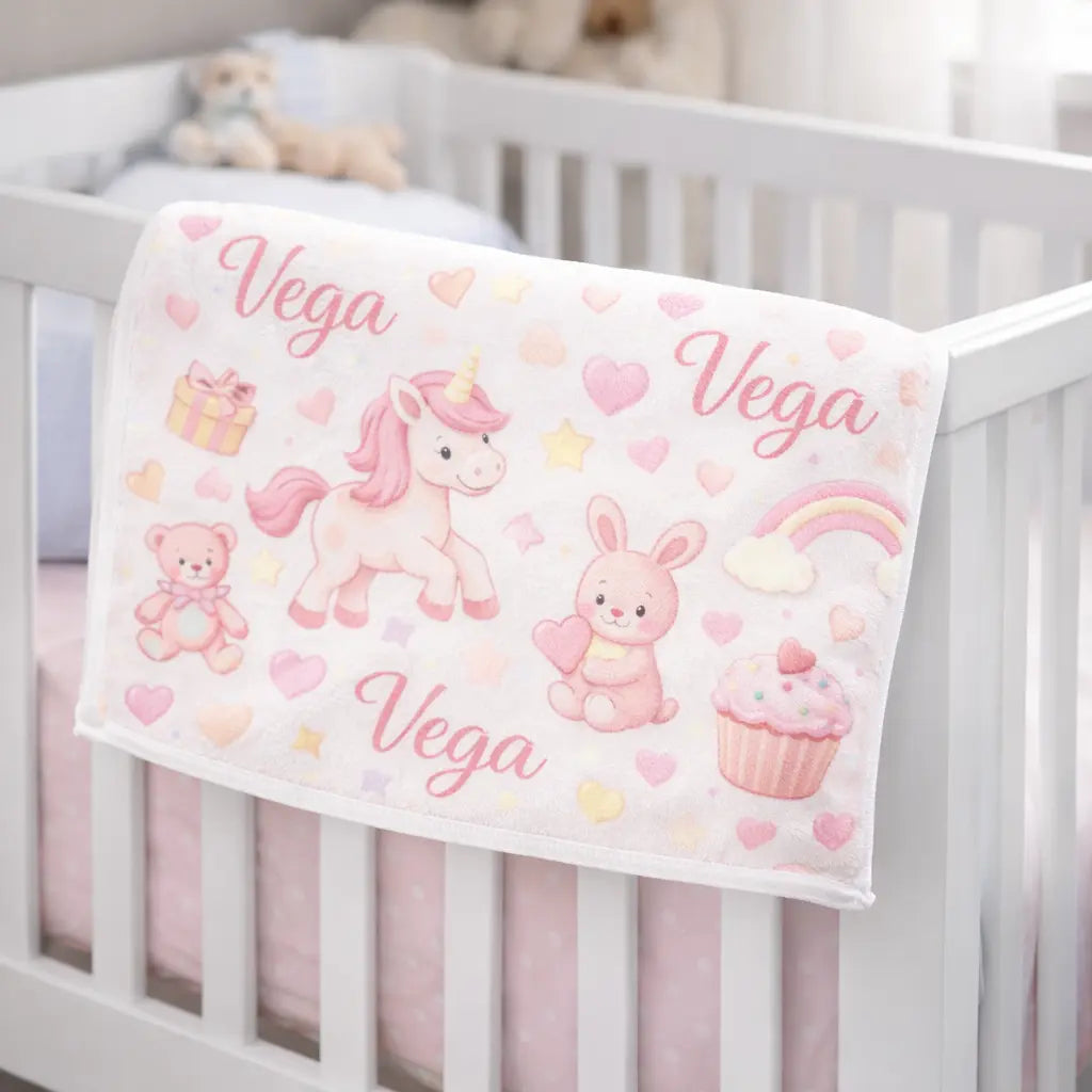 TOALLA CON NOMBRE BEBÉ Regalo Personalizado 360